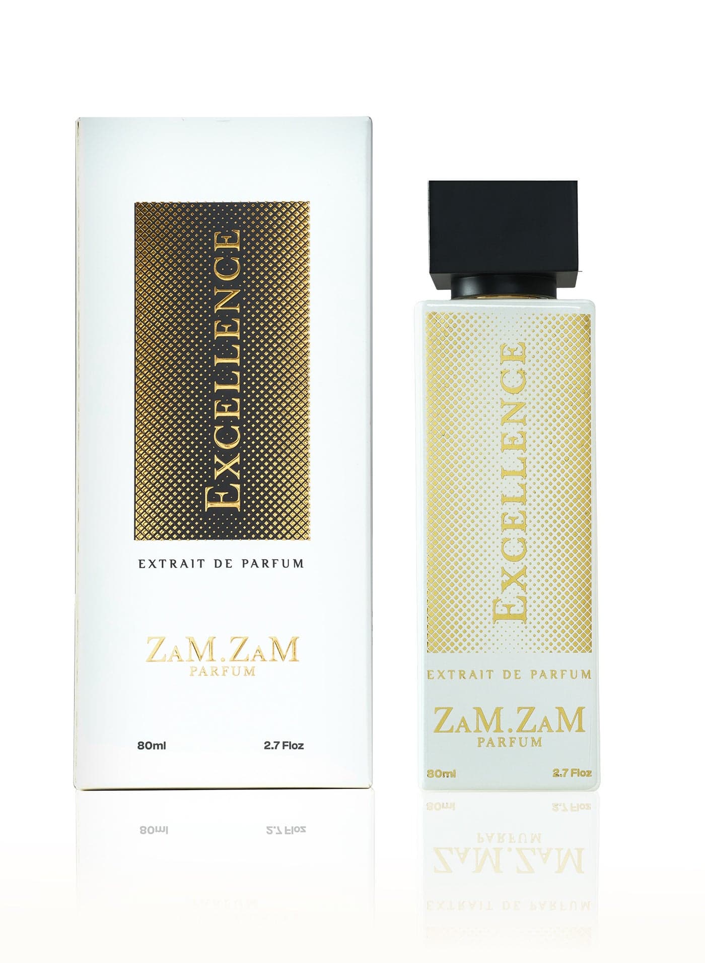 Zamzam Excellence 80ml Unisex Eau de Parfum | Long-Lasting Luxury Fragrance with Ambroxan, Bergamot, Orris Root, Jasmine, Ambergris, Patchouli & Musk | Sophisticated Fresh Floral Woody Scent