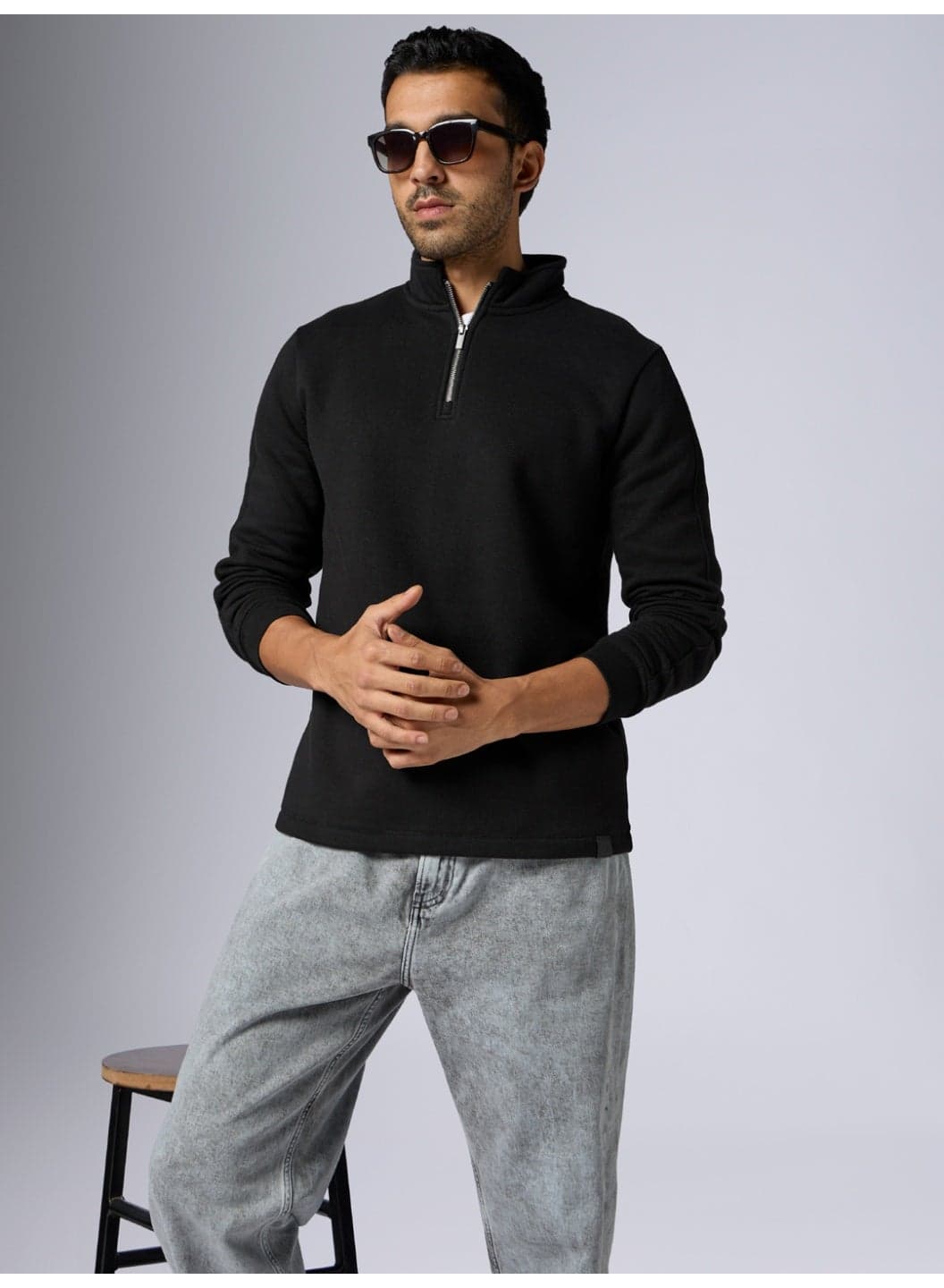 Men's IntelliSmooth Pulse Relaxed Fit Half-Zip Long sleeve Sweatshirt For Men