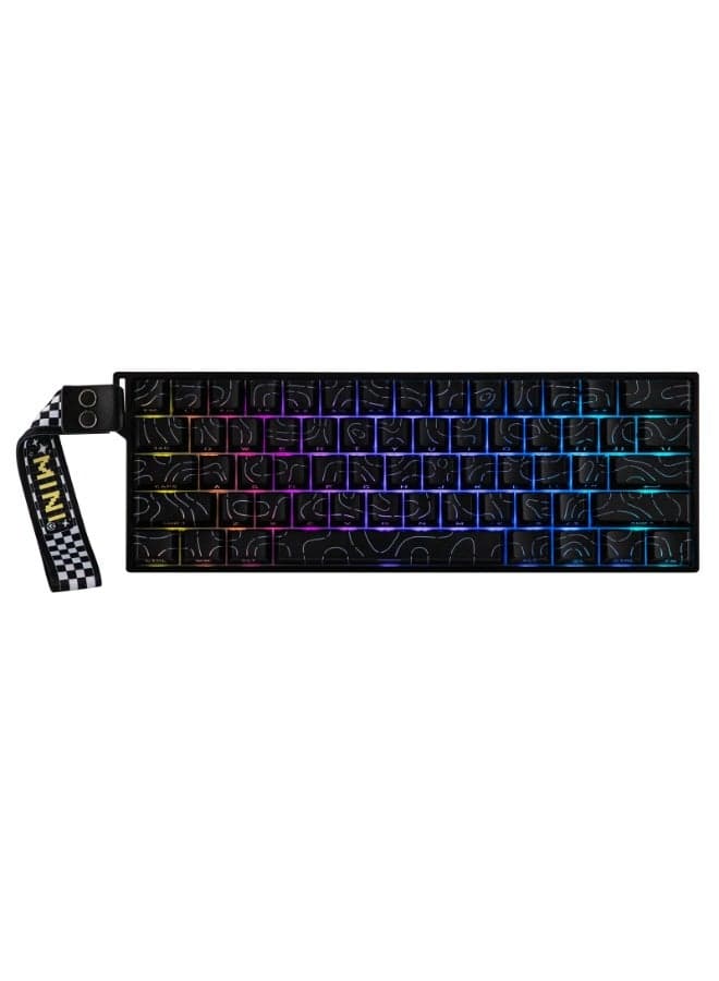 MINI60 HE MAX Wireless Hall Effect Gaming Keyboard 60% 61-Key with Adjustable Actuation Rapid Trigger 0.01mm Sensitivity Tri-Mode Bluetooth 5.0 / 2.4GHz / USB-C RGB Backlit PBT Keycaps SOCD DKS Magnetic Custom Keyboard for PC Mac