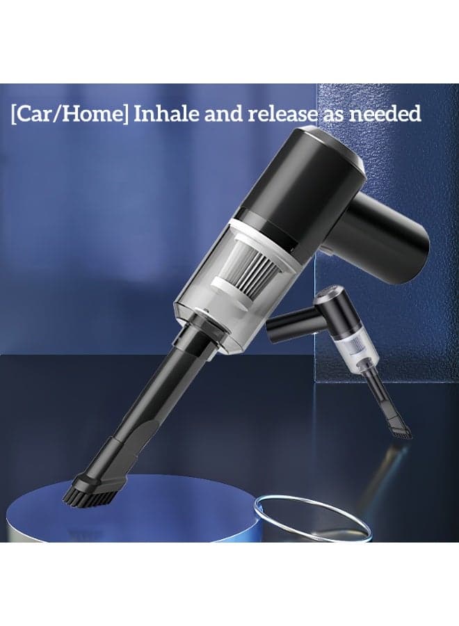 2-in-1 air dust collector/mini vacuum cleaner 2000mAh 6000pa high suction foldable compressed air dust collector rechargeable handheld vacuum cordless keyboard vacuum cleaner blower car computer/car/home vacuum cleaner