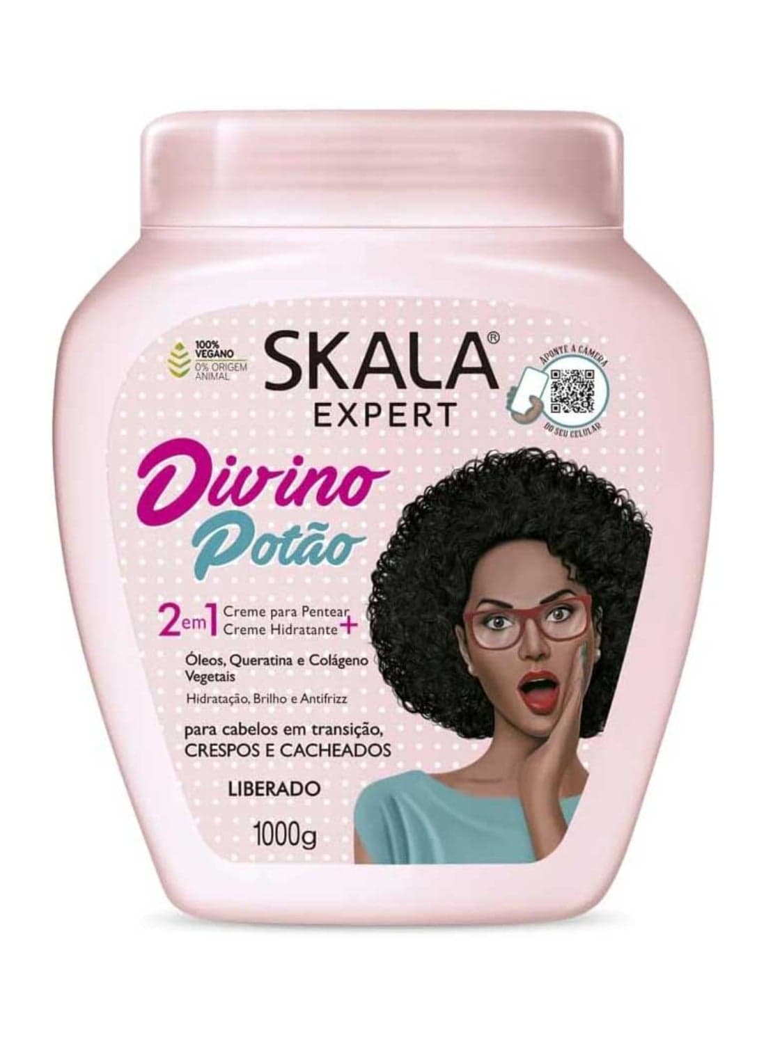 Expert Divine Curls 2-in-1 Treatment Cream (Divino Potao) I Hydration and Volume I Frizz Control I 1000 grams