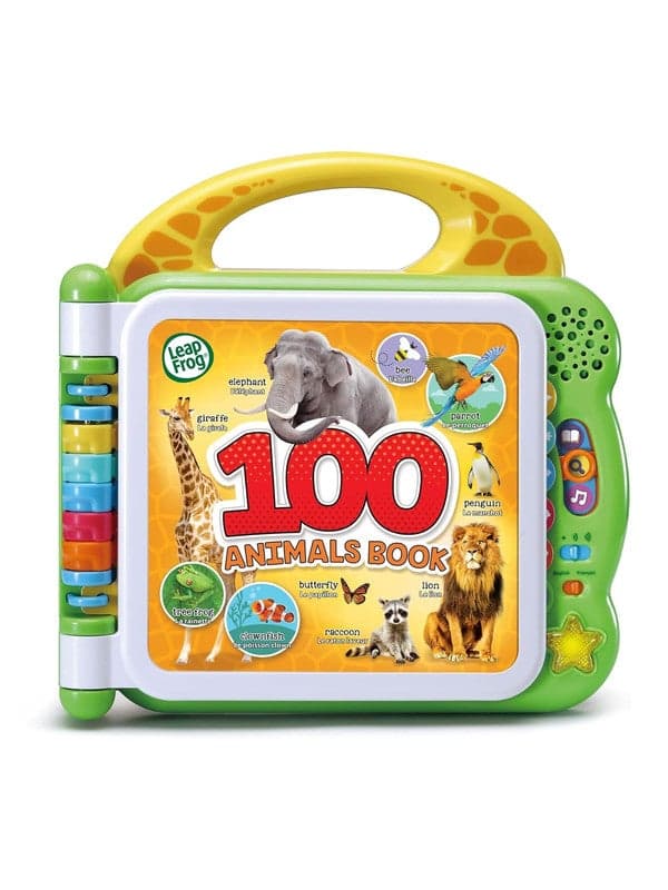 Learning Friends 100 Animals Book - Bilingual English & French Interactive Vocabulary Toy