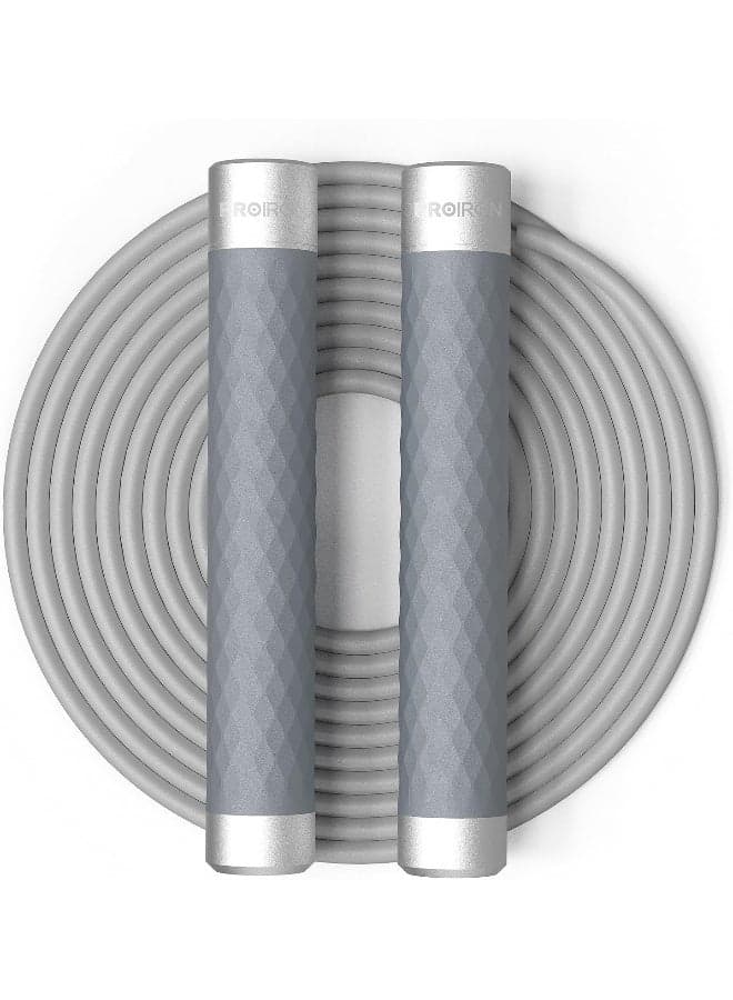 PROIRON Skipping Rope Double Weighted Jump Rope 1LB Tangle-Free Double Fat Burning with Aluminum Handle Weighted Jumping Rope for Endurance Weight Lose Crossfit MMA Cardio & Workouts