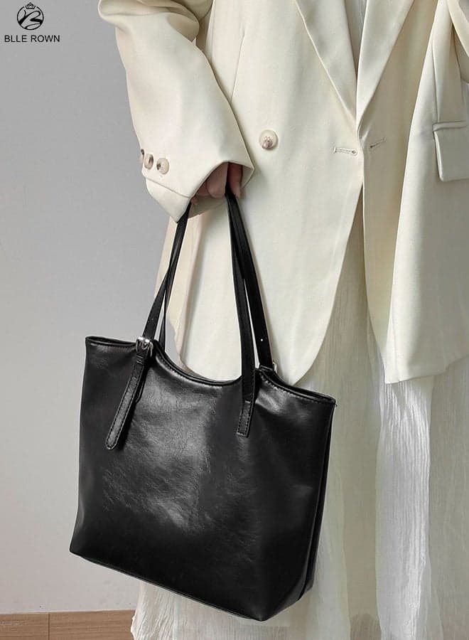 Large Tote Bag for Women Lightweight Shoulder Handbag for Work Daily Commute Travel with Inner Zipper Pocket and Slip Pocket