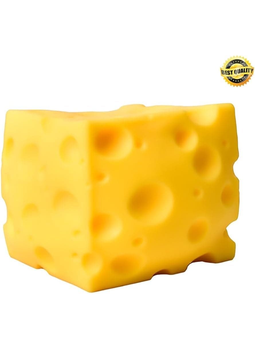 Soft Cheese Squishy Stress Ball Rebound Fidget Toy for Kids & Adults