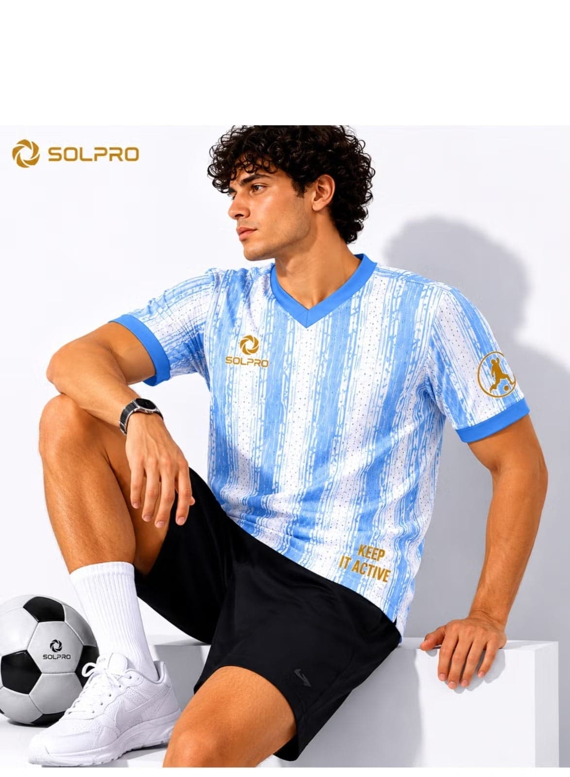 SOLPRO Football Fan Team Jersey for Men & Women | Argentina Printed Jersey