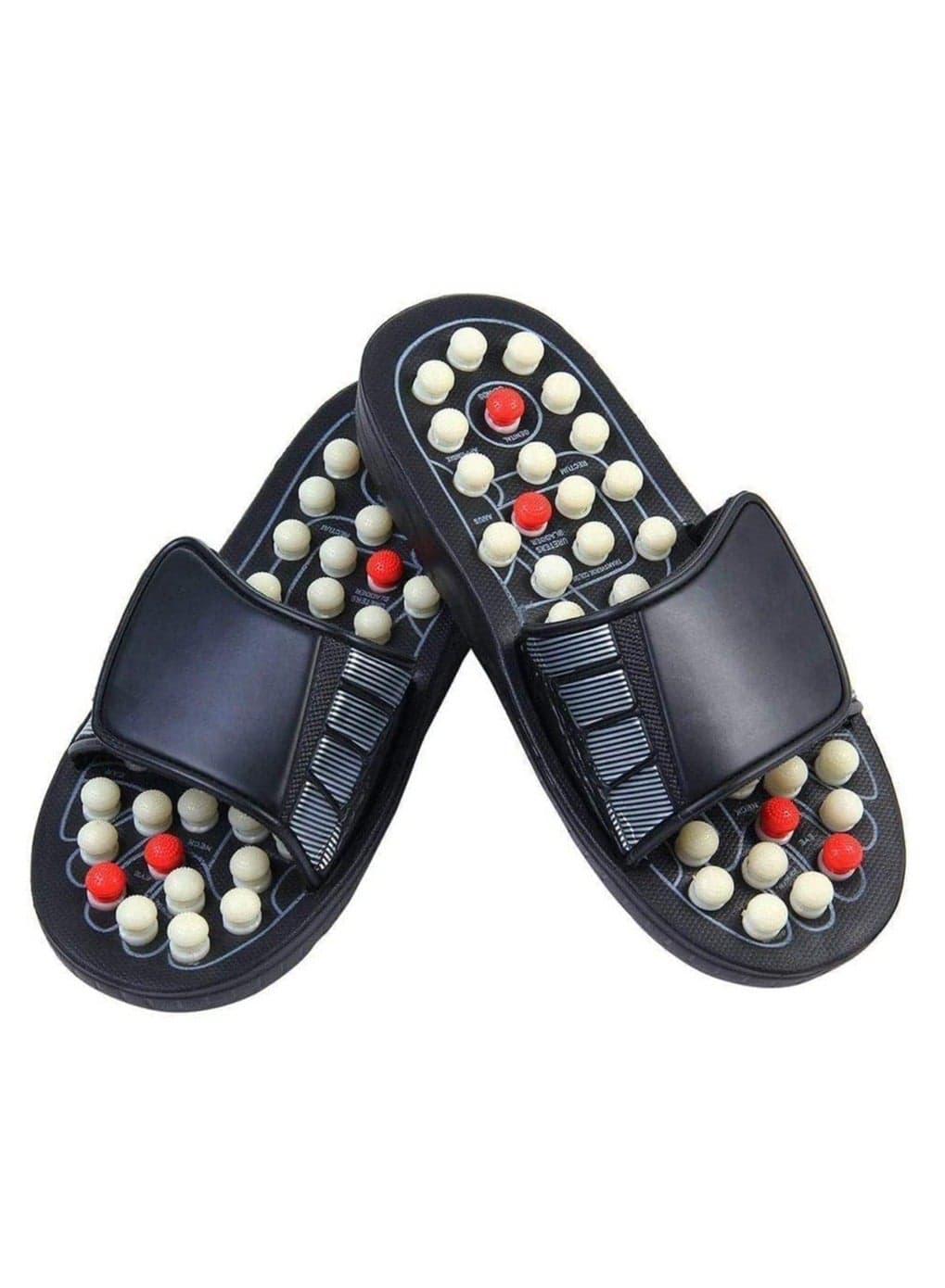 Massage Slippers for Men & Women – Foot Massager Sandals with Acupressure Points for Foot Arch Pain Relief | Therapeutic Reflexology Shoes for Relaxation, Wellness & Stress Relief | Comfortable & Supportive Design for All-Day Wear