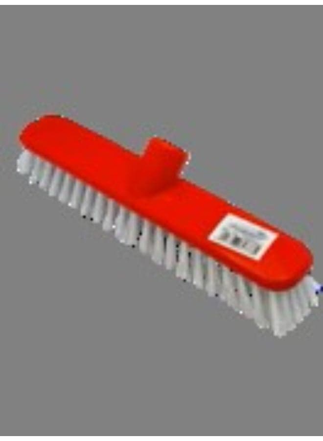 Floormaster Floor scrubbing brush FM9260 with wooden handle Red