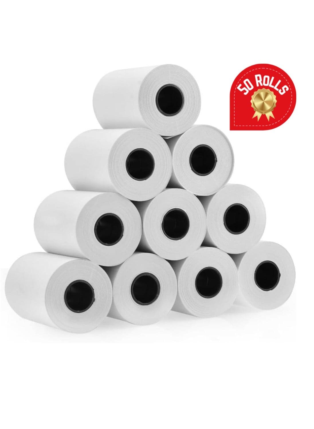 FATI 57x40 mm Thermal Paper Till Rolls, Cash Register Receipt, for PDQ POS EPOS EFTPOS, Credit Card Machine (50 Pcs)