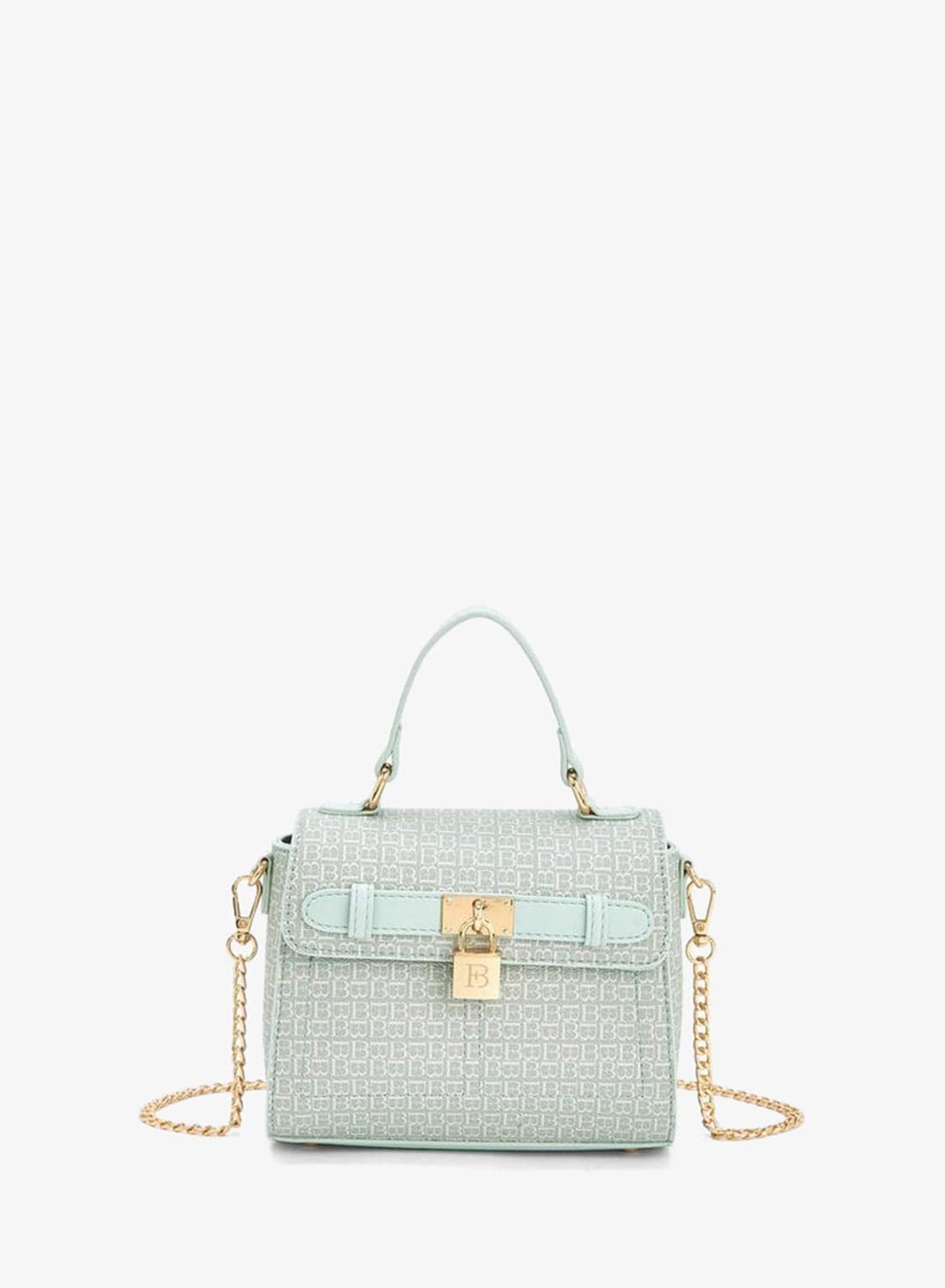 Flora Bella Monogram Print Crossbody Bag with Detachable Strap