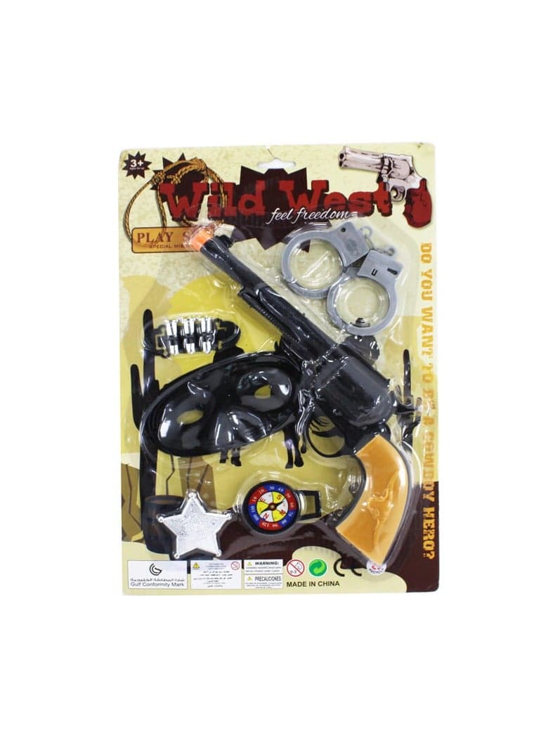 Cowboy Gun Pistol Set Medium Size Ignite Wild West Adventures for Young Buckaroos Ages 3+