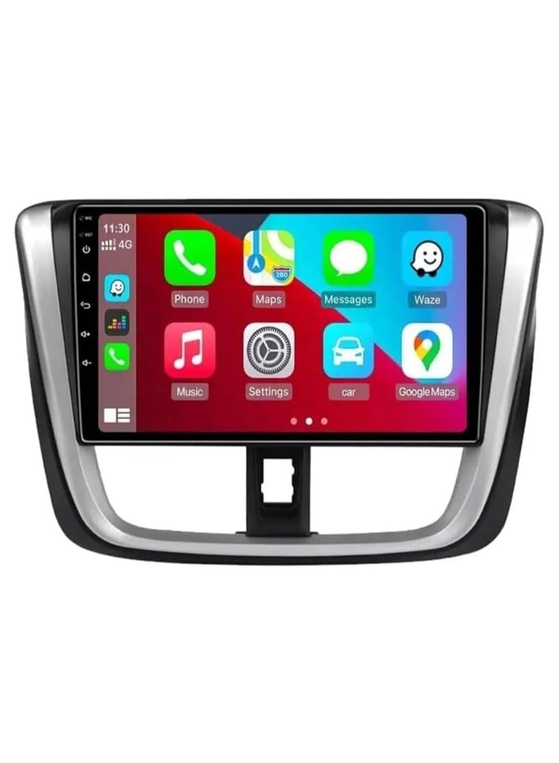 Android Car Stereo for Toyota Yaris/Vios 2016-2017 2GB RAM 32GB ROM Support Carplay, Mirror Link Wi-Fi BT, Radio GPS Navigation, 10 Inch IPS Touch Screen with AHD Camera Included