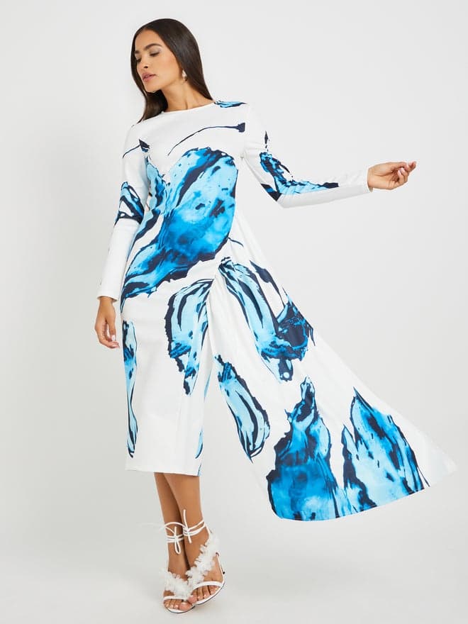 Floral Print Midi Dress