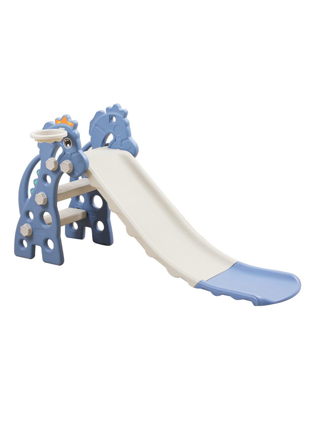 Foldable Children's Slide Baby Multifunctional Climbing Slide Playground Toy Set Indoor And Outdoor Toddler Slide Easy To Install With Basketball Stand