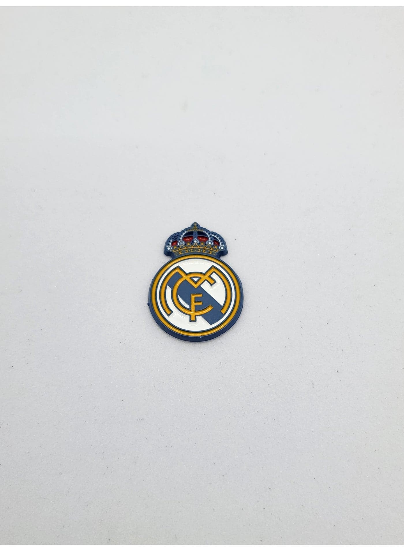 Real Madrid FC Blue Logo Small Sticker - Premium Quality Metal for Mobile, Cars, Laptops, and Accessories