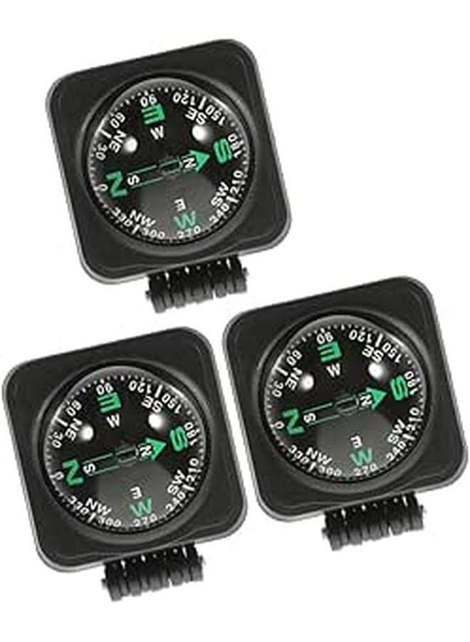 3Pcs Adjustable Car Dashboard Compass Ball High Accuracy Navigation for Vehicle Boat Motorcycle
