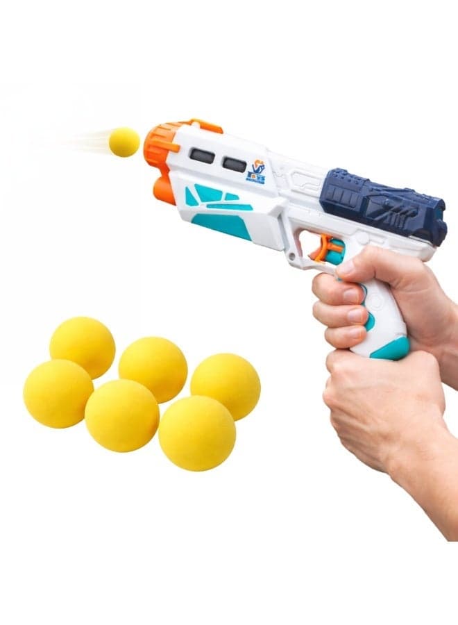 Pack of 2 with 6 Soft Foam Balls and 1 EVA Gun – Kids Safe Air Power Blaster Gun Set for Boys & Girls, Indoor Outdoor Shooting Game Toy, Lightweight Durable Toy Blaster with 6 Foam Balls for Kids Gift