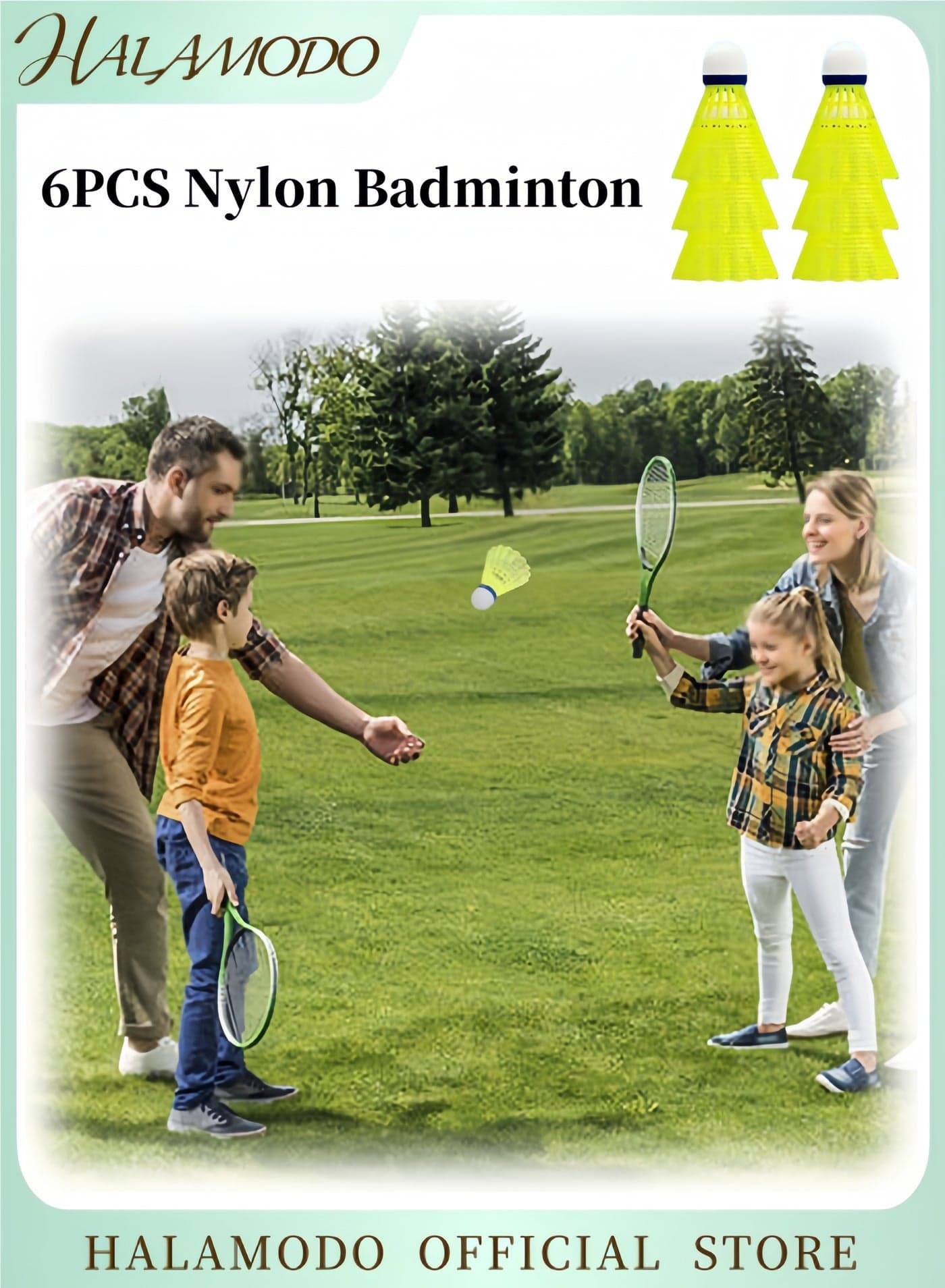 6PCS Nylon Badminton Shuttlecocks Stable & Sturdy High Speed Badminton Birdies Foam Ball Head Professional Training Shuttlecock for Outdoor & Indoor Sports