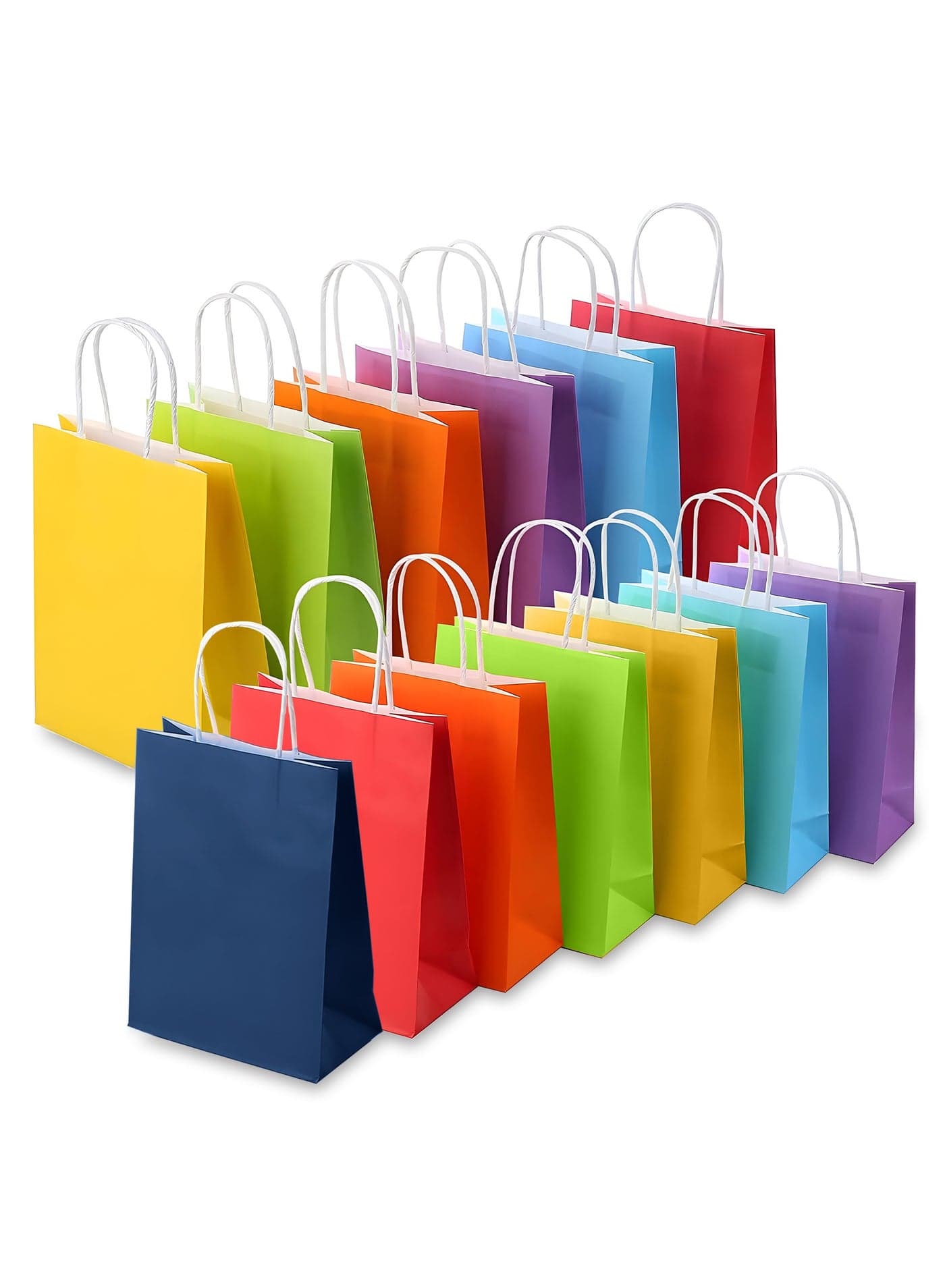 Gift Bags, Small Paper Bags 25-piece Set: 15x21x8 Cm Gift Bag, Small Bag Set, Kraft Paper Bags For Gifts, Goodie Bags