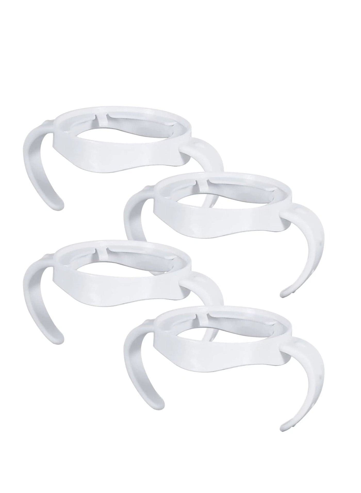 4 Pack Compatible with Baby Bottle Handles for Philips Avent Natural Baby Bottles,Baby Bottle Holder, Baby Feeding Bottles Handles - White