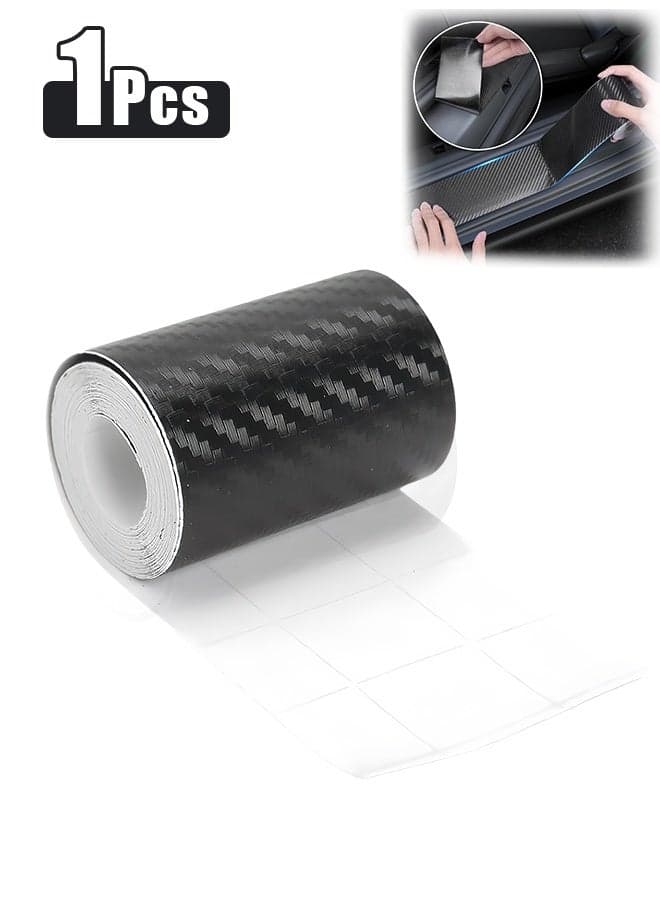 3D Carbon Fiber Vinyl Wrap - Outdoor Rated Automotive - 2" x 40' Universal Chrome Black Dry Carbon Fiber Detail Tape Cover Wrap Roll