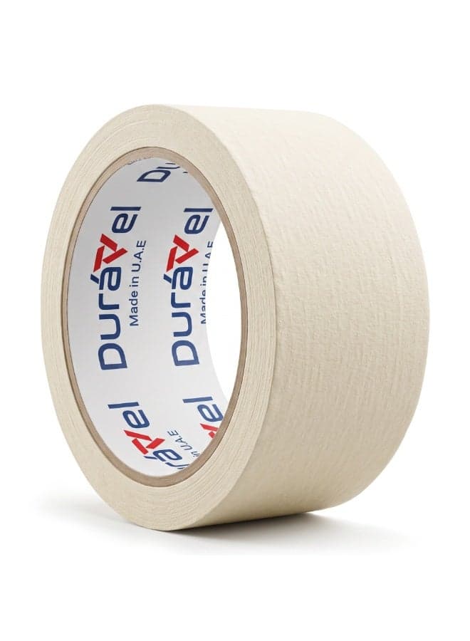 Duravel Pack Of 1 Premium Masking Tape 2Inch X 27Yards General Purpose Paper Tape For Painting, Marking, Gardening, Packaging, Artworks, Schools, Office