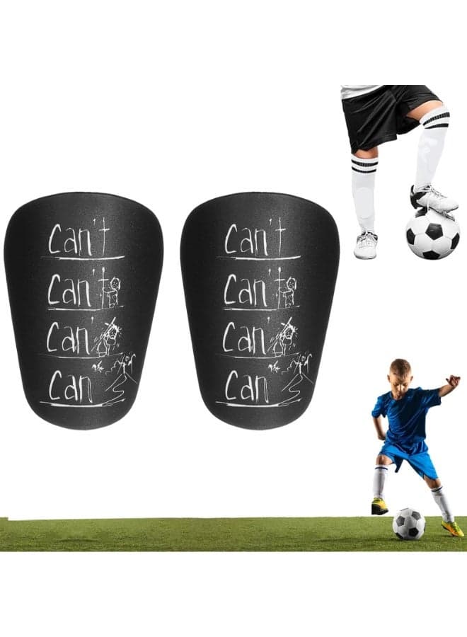 Shin Guards for Football, Lightweight Shin Pads for Football Kids Anti-Impact Football Shin Guards for Boys, Mini Football Kit Accessories, Black 1 Pair
