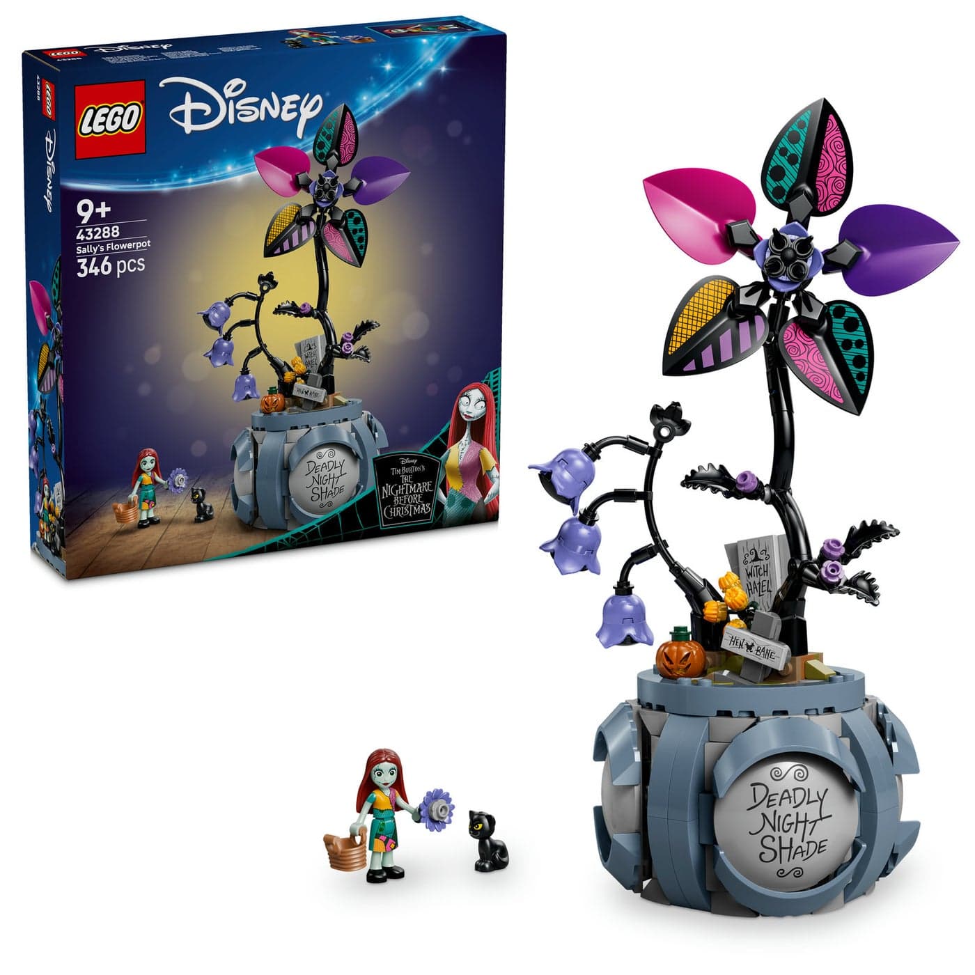 LEGO Disney The Nightmare Before Christmas Sally’s Flowerpot 43288 Building Toy Set (346 Pieces)
