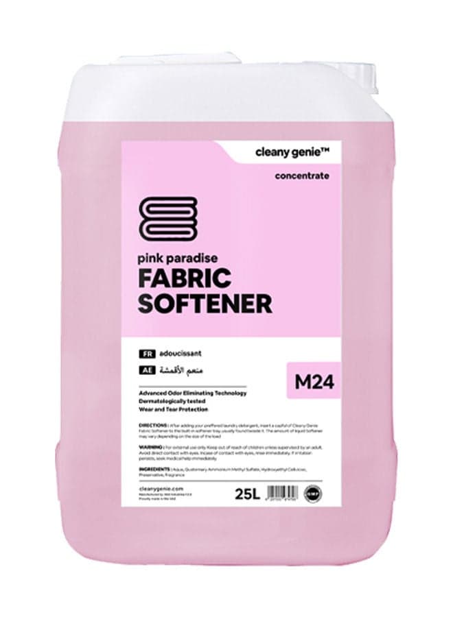 Long-Lasting Fabric Softener Concentrate Liquid - Pink Paradise Fragrance 25L