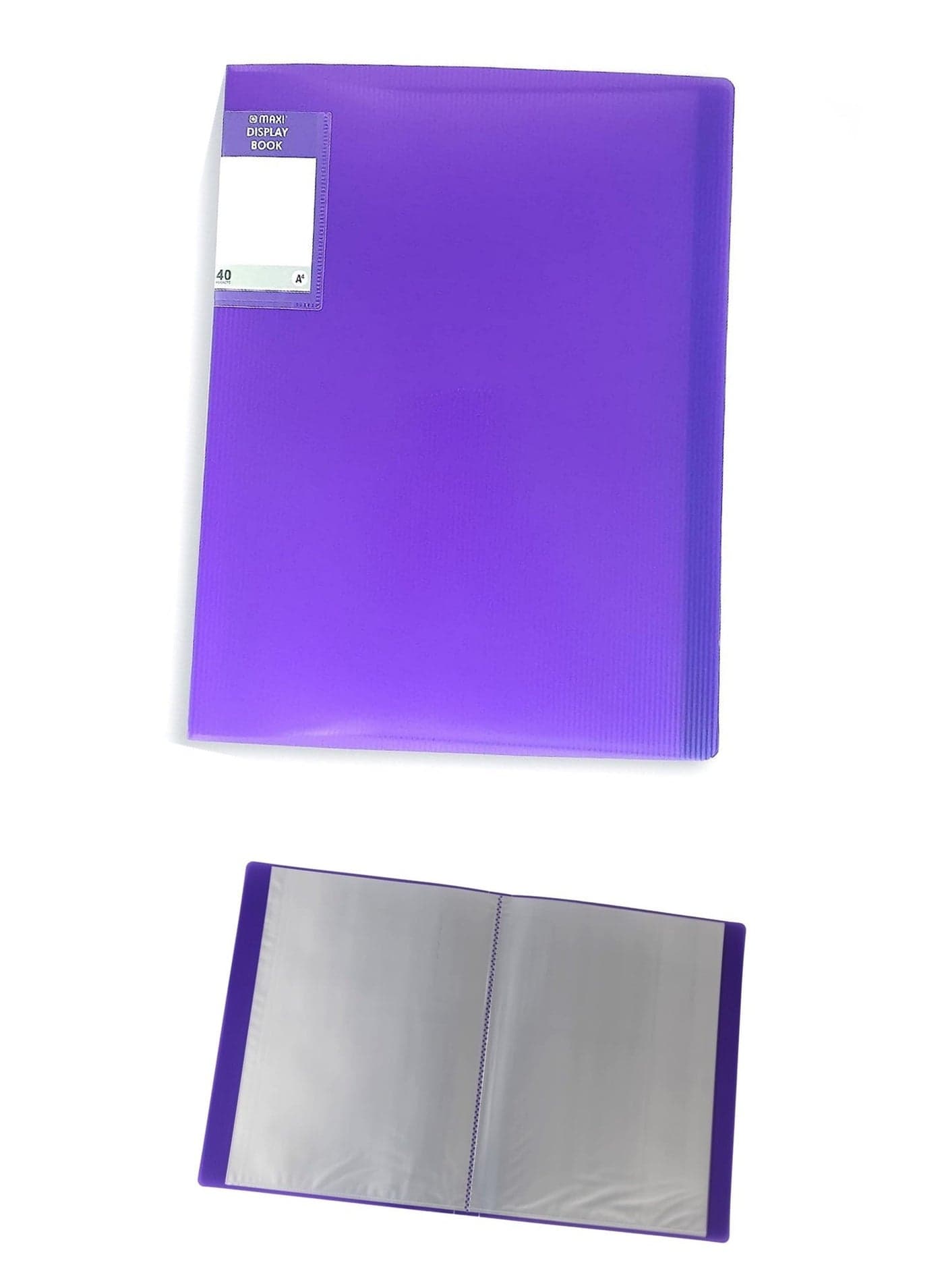 1-Piece Display Book 40 Pockets Purple Cover
