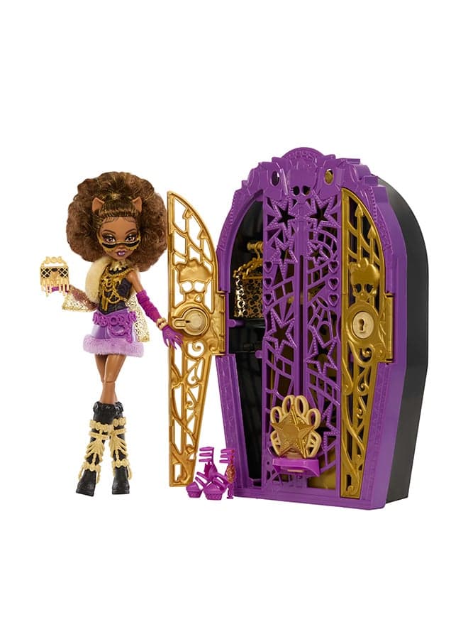 Skulltimate Secrets Doll And Accessories Set, Hauntlywood Mysteries Clawdeen Wolf With Reveal Closet & 19+ Glam Surprises Like Doll Clothes