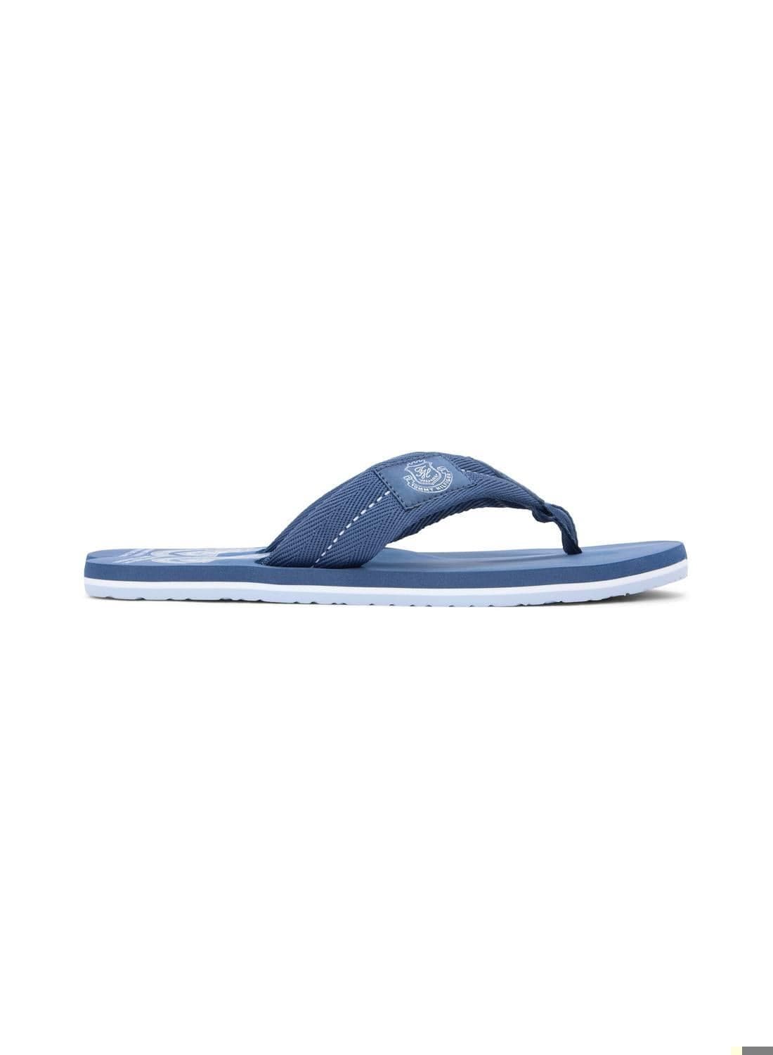 Crest Patch Webbing Strap Flip-Flops