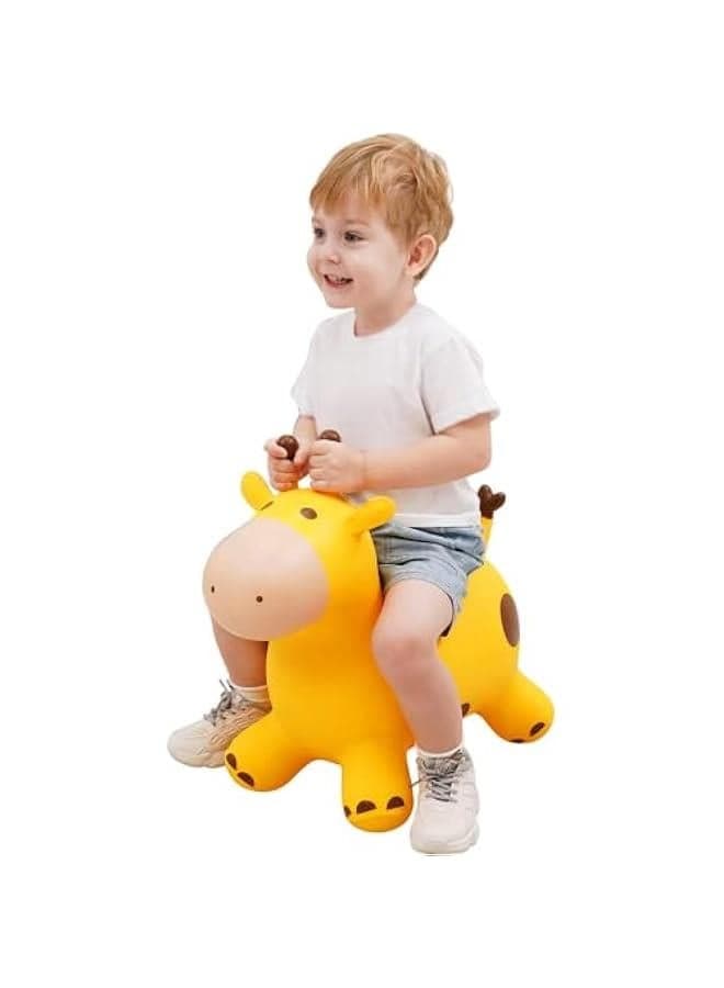 Bouncy Hopper for Toddlers-Jumping Bouncy Buddies-Inflatable Bouncy Animals Hopping Toys Gifts for Boys Girls