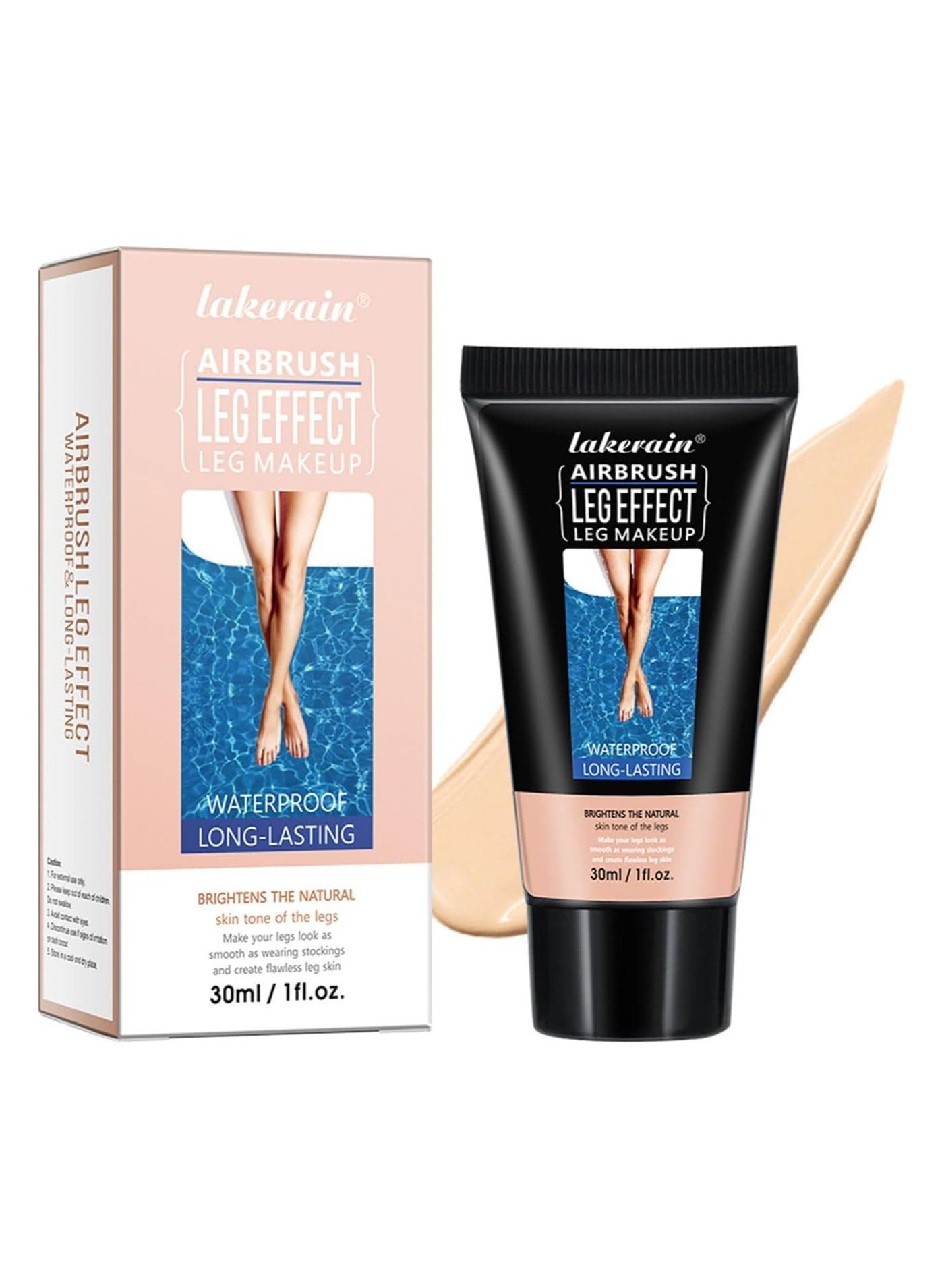 Getaria Leg Makeup Waterproof No Transfer, Leg Foundation Cover up Makeup for Varicose Veins Even Skin, Leg and Body Scar Concealer Makeup for Tattoo Cover Up (#1 Fairest Glow)