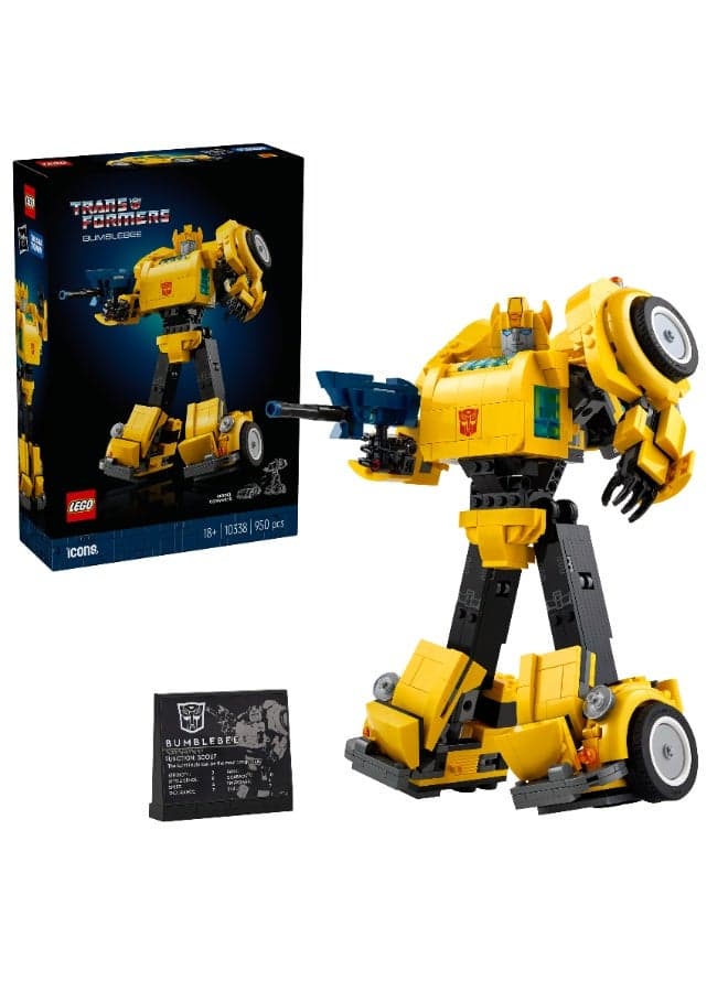 Icons Transformers Bumblebee Model Set for Adults 10338 (Age 18+, 950 Pieces)