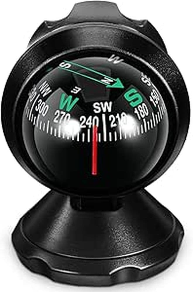 Universal Car Compass Ball Dashboard Navigation Direction Finder For Vehicle Travel Camping Outdoor
