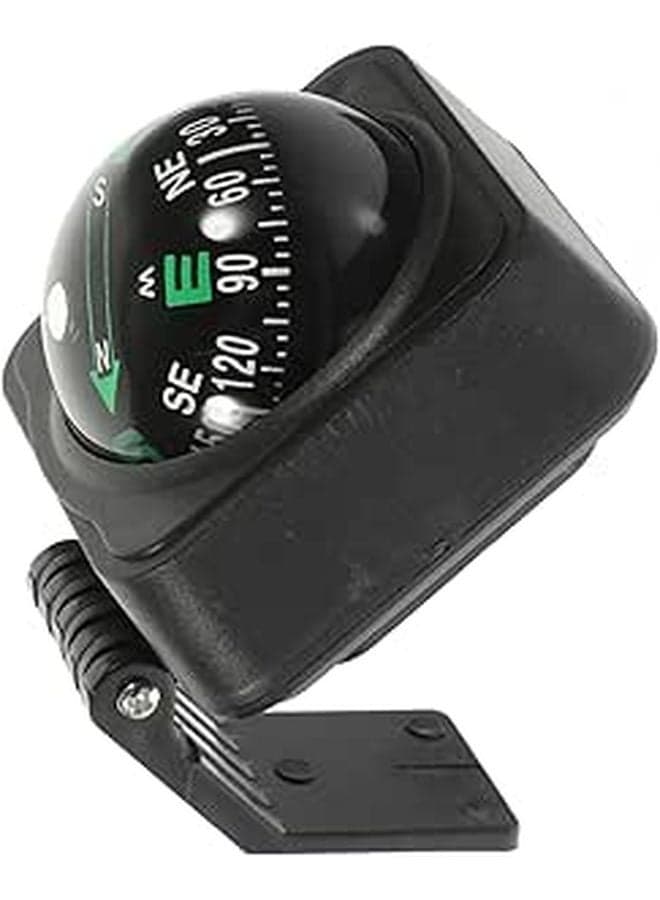 Small Car Compass Ball Adhesive Dashboard Mount Portable Navigation Direction Finder for Vehicles Boats