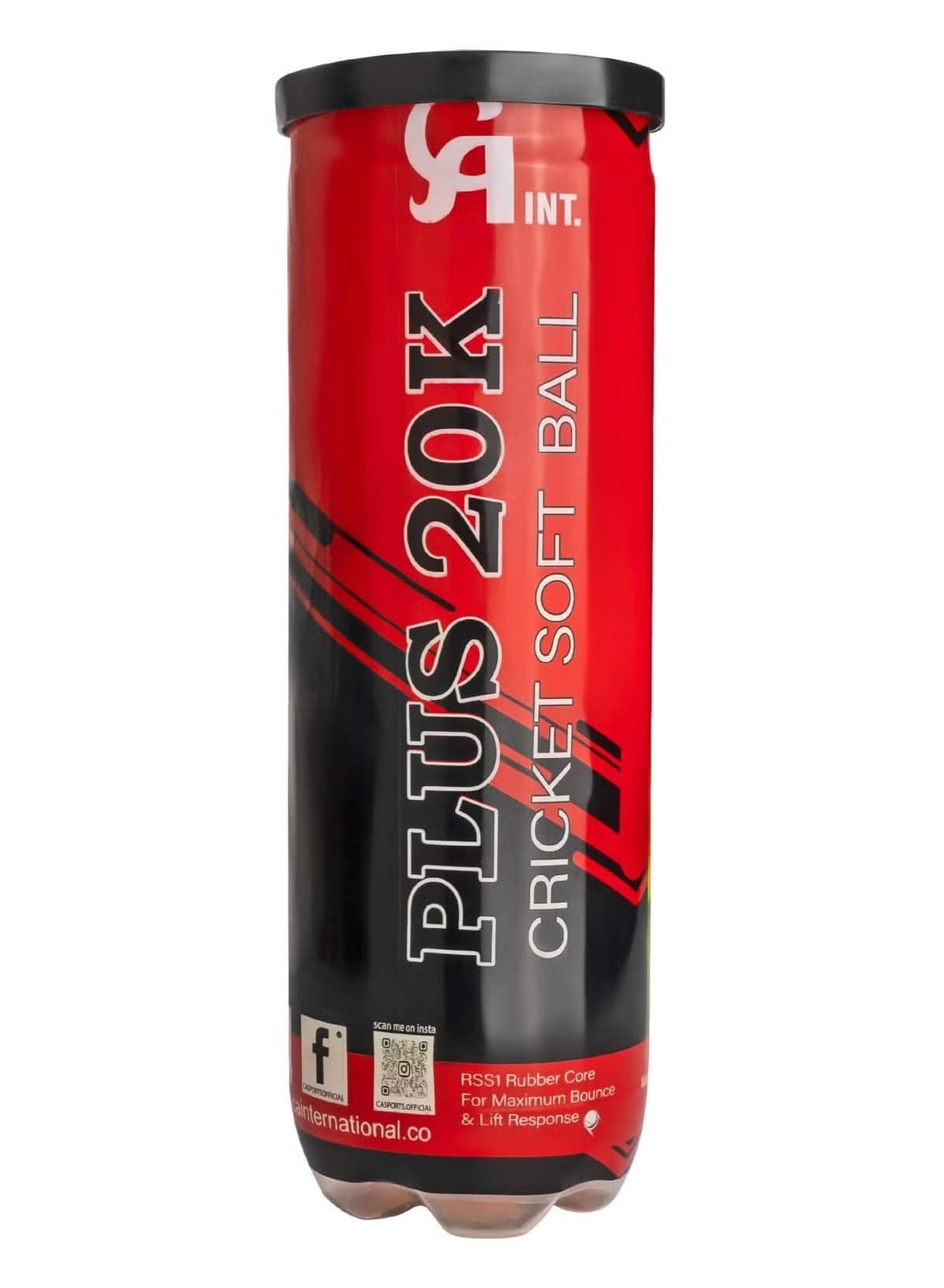 Plus 2Ok Cricket Tennis Ball - 3Pack Tape Ball Crickets Balls