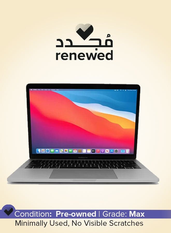 Renewed - MacBook Pro A2159 (2019) Laptop With 13.3-Inch Display, Core i5 Processor/8GB RAM/128GB SSD/macOS English/Arabic Silver
