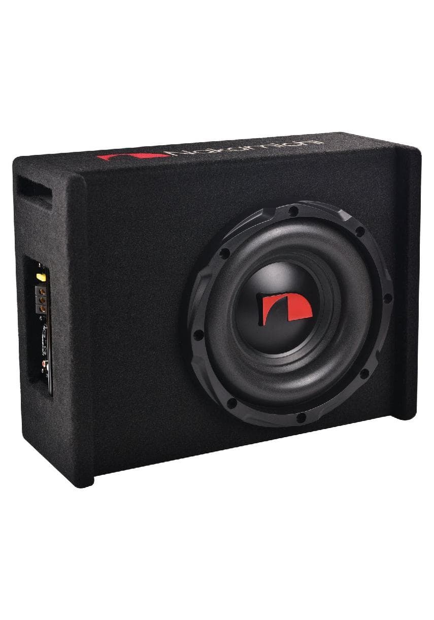 Nakamichi NBX25M - 10" Active Slim Car Audio Subwoofer | Nominal Power 150W, Peak Power 1000W