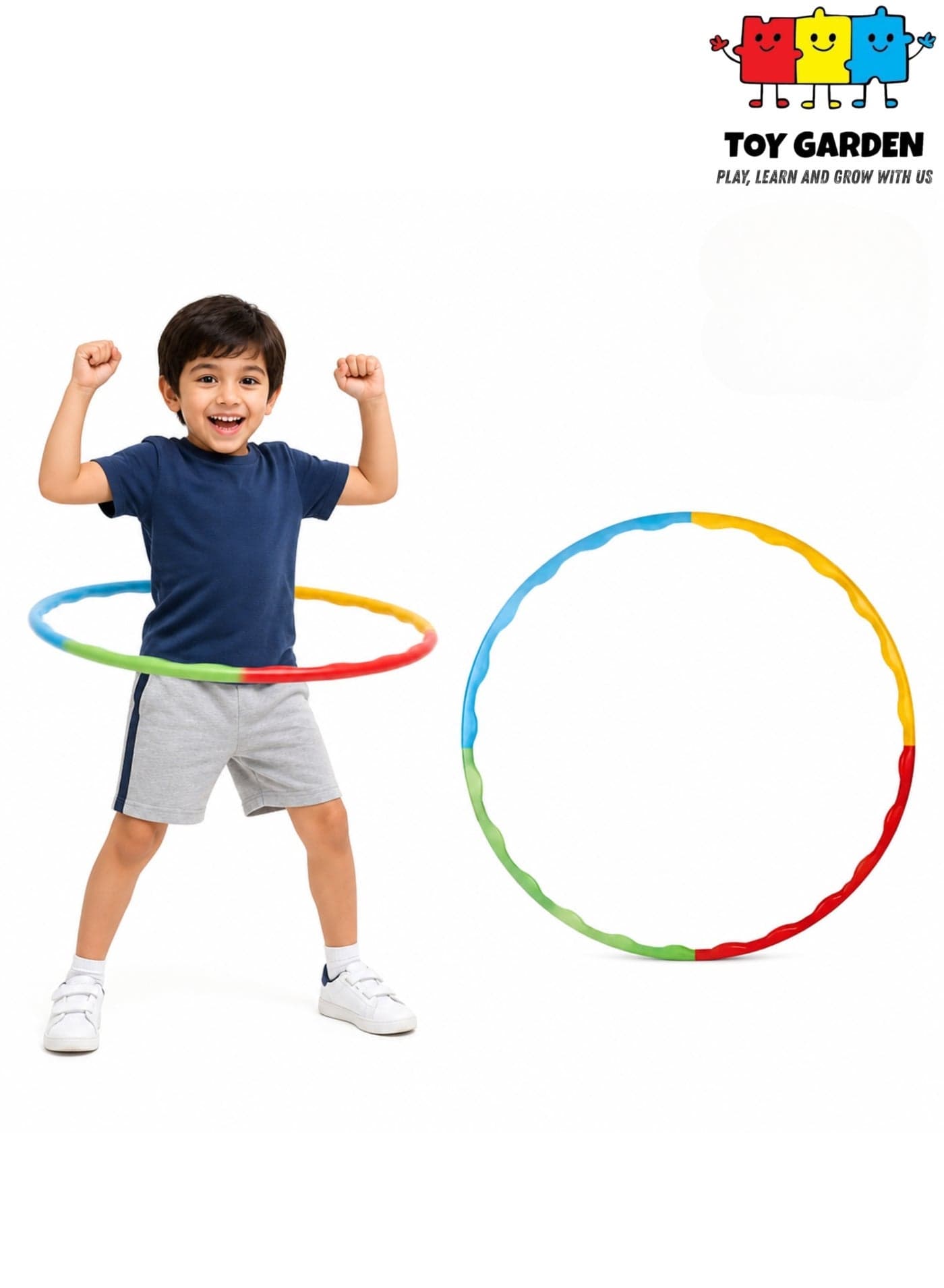 Adjustable Detachable Hula Hoop for Kids – Lightweight Fitness Toy for Indoor & Outdoor Play