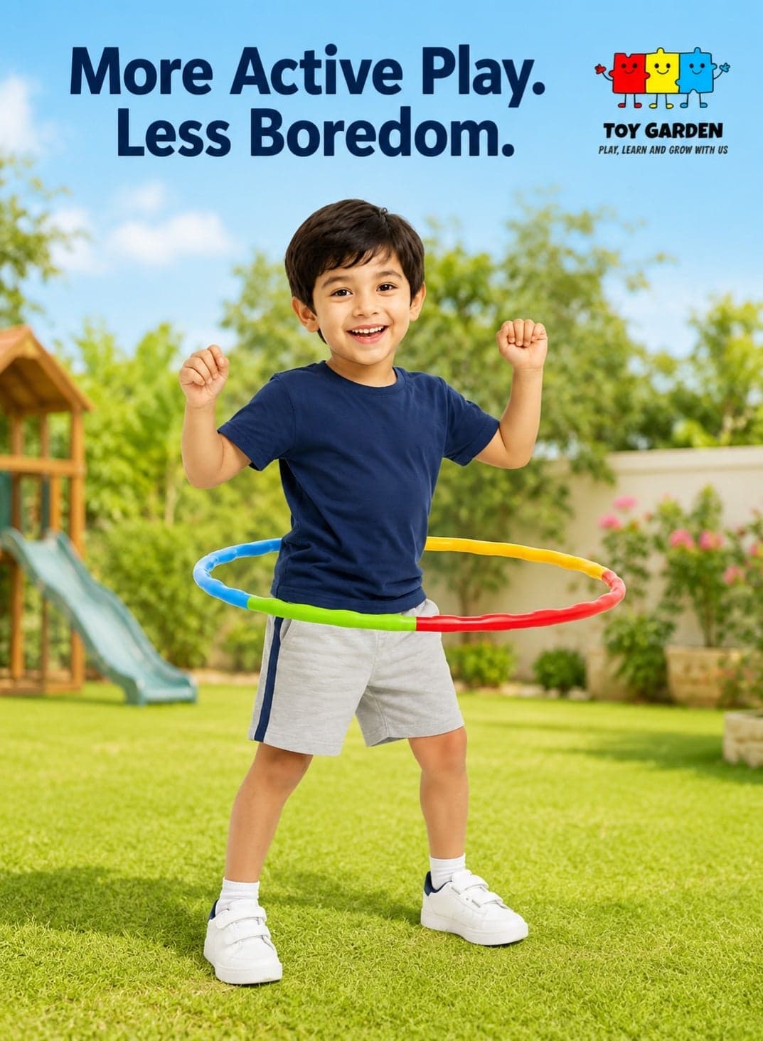 Adjustable Detachable Hula Hoop for Kids – Lightweight Fitness Toy for Indoor & Outdoor Play