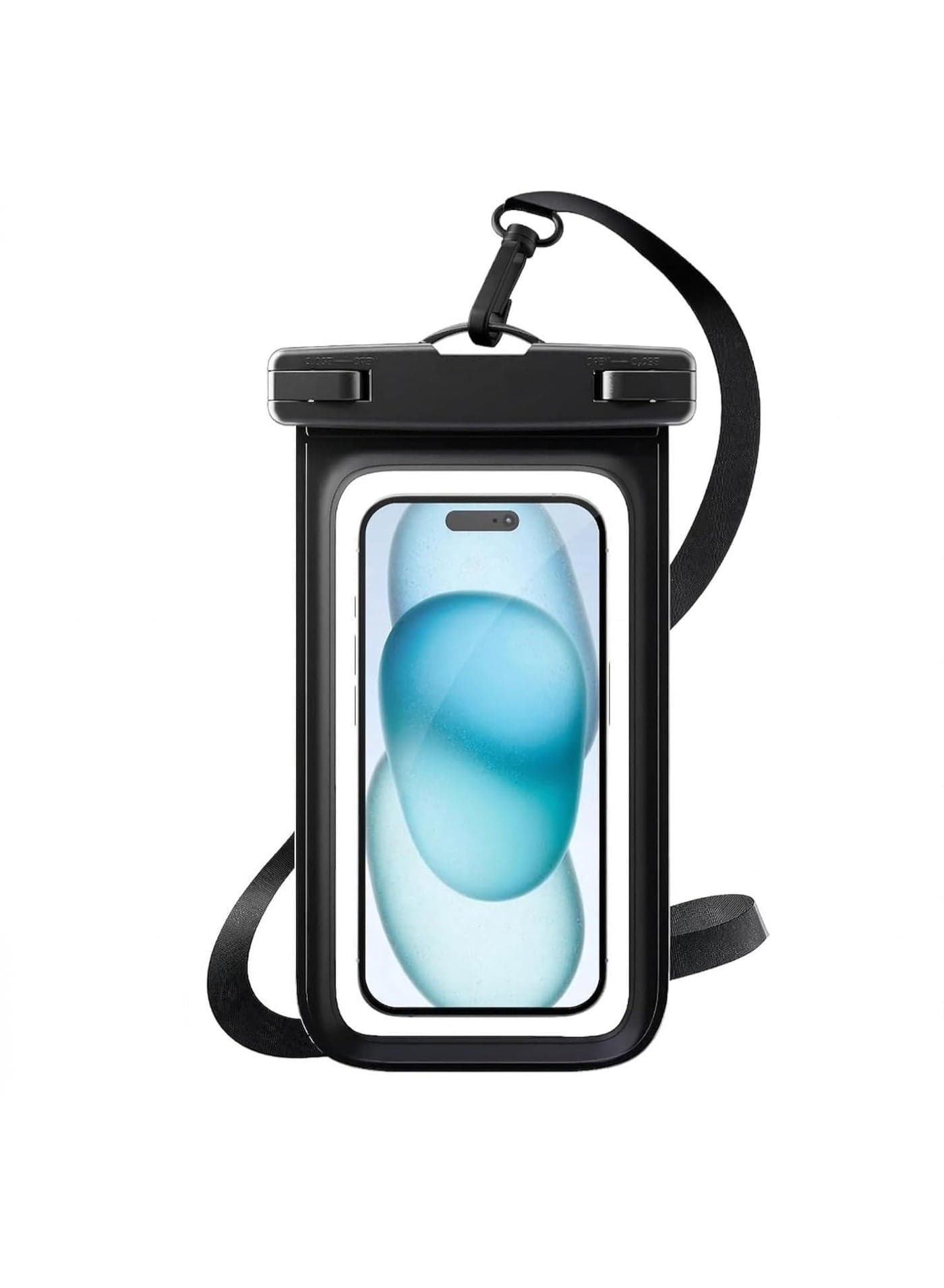 Waterproof Phone Pouch, 1 Pack IPX8 Waterproof Phone Case for Swimming, Underwater Phone Case for iPhone 15 14 13 12 11 Pro XS, Samsung S24 S23 S22, Huawei P60 Mate 60 up to 6.8"