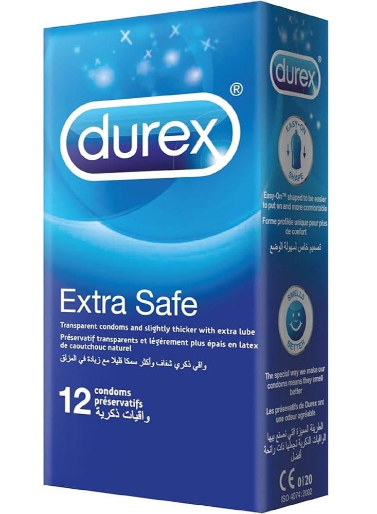 12-Piece Latex Extra Safe Condoms