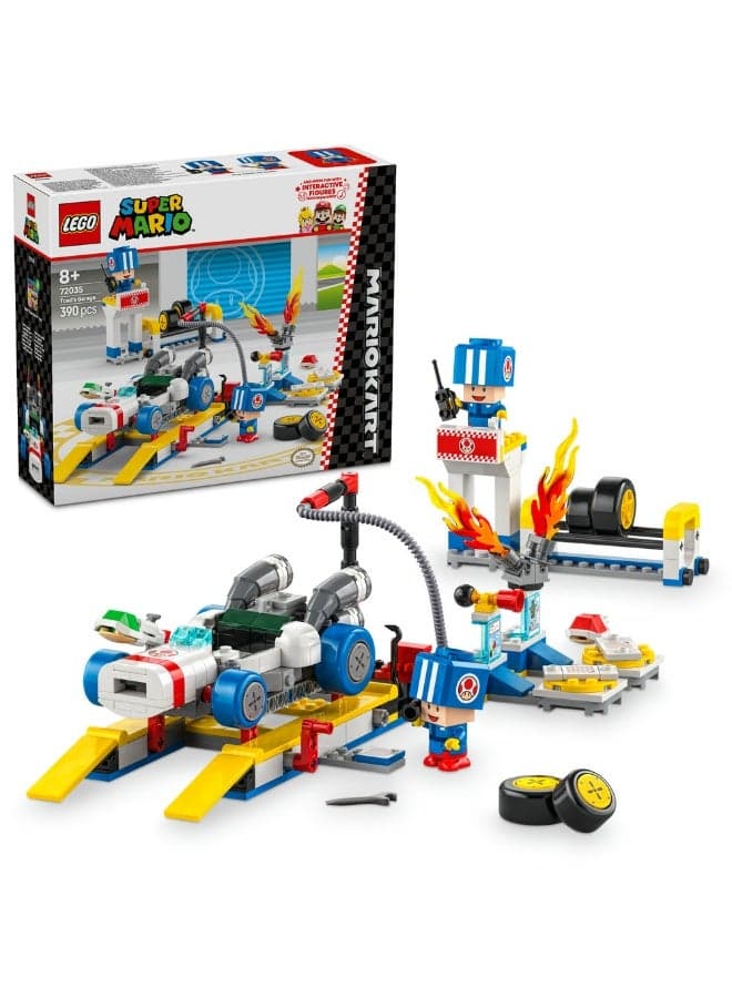 Super Mario: Mario Kart – Toad’s Garage Toy Set 72035 (Age 8+, 390 Pieces)