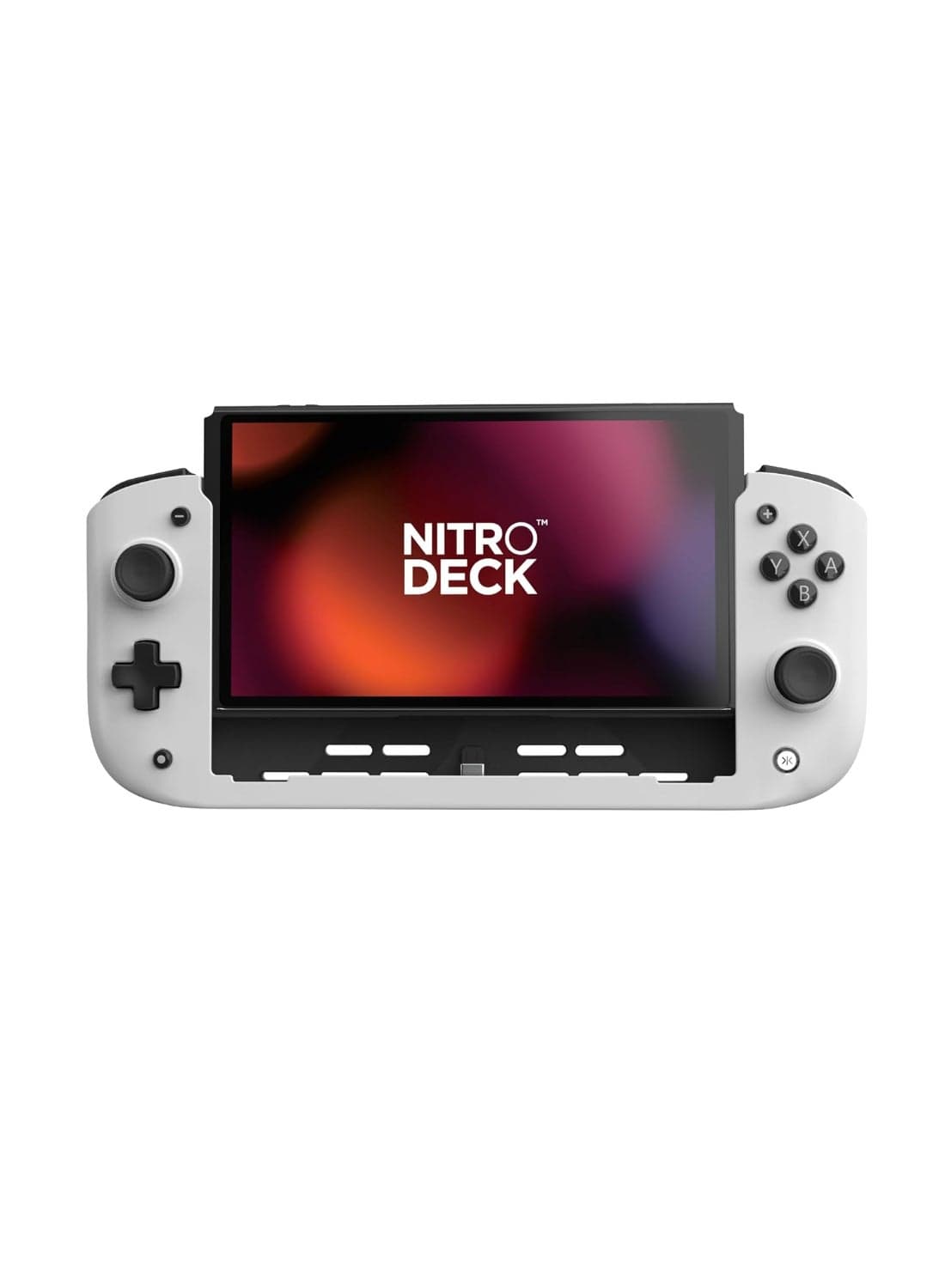 CRKD Nitro Deck - Professional Handheld Controller Deck with Zero Stick Drift for Nintendo Switch and Switch OLED (White)