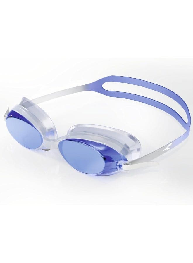 Anti-Fog UV Protection Swimming Goggles for Men, Women | Wide-Angle Vision with Silicone Comfort & Adjustable Strap | Perfect for Adults & Children (Blue)