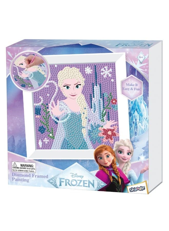 Frozen FZN Diamond Framed Painting Kit | Make It Easy & Fun | Art & Craft Home Wall Décor | Age 3+