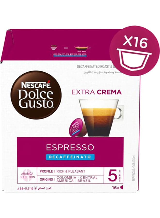 Dolce Gusto Espresso Decaffeinato 16 Capsule 88grams