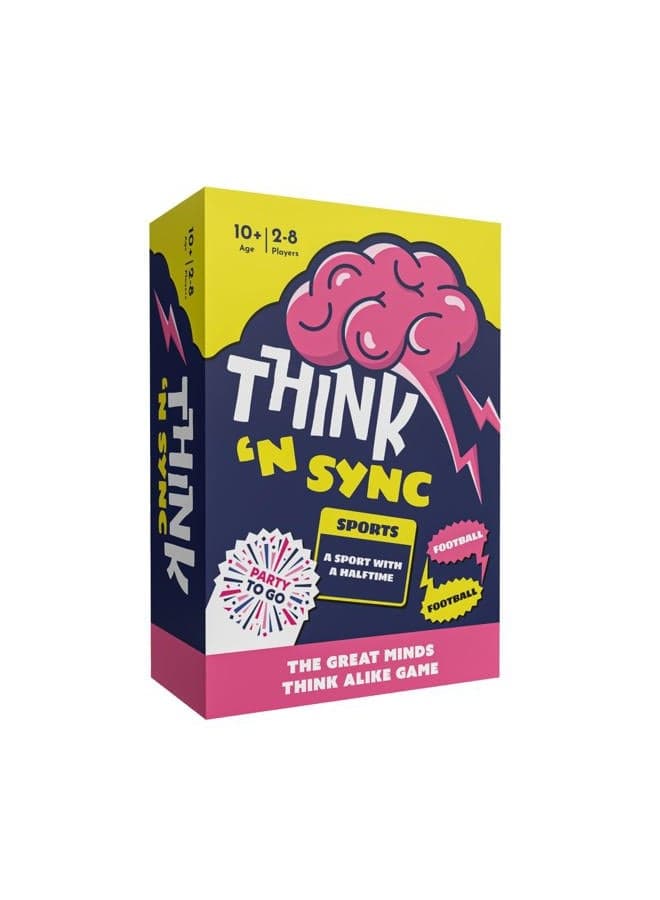 Party to Go - Think 'N Sync - The Great Minds Think Alike Game - Age 10+, 3-8 Players